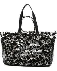 Secret Pon-pon - City Cow-Print Mesh Tote Bag - Lyst
