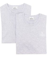 Vivienne Westwood - Orb-print Cotton T-shirts (pack Of Two) - Lyst