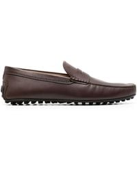 Tod's - City Leren Penny Loafers - Lyst