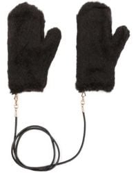 Max Mara - Ombrato Leather-Strap Gloves - Lyst