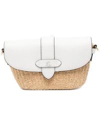 Ralph Lauren - Small Lynden Logo-Plaque Shoulder Bag - Lyst