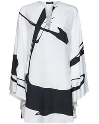 Kiton - Printed Silk Tunic - Lyst