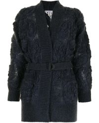 Brunello Cucinelli - Embroidered Belted Cardigan - Lyst