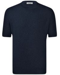 Gran Sasso - Short-Sleeve Silk Sweater - Lyst