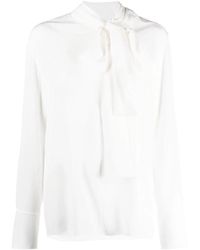 Givenchy - Blusa con lazo en el cuello - Lyst