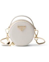 Prada - Saffiano Leather Mini Bag - Lyst
