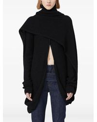 Max Mara - Drapiertes Strickoberteil Mit Rollkragen - Lyst
