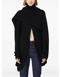 Max Mara - Roll-neck Draped Knitted Top - Lyst