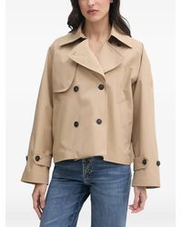 Save The Duck - Double-Breasted Cropped Jacket - Lyst