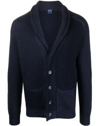Fedeli - Gerippter Cardigan Mit Schalkragen - Lyst
