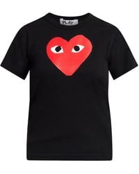 COMME DES GARÇONS PLAY - Logo Cotton T-Shirt - Lyst
