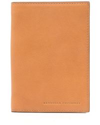 Brunello Cucinelli - Logo-debossed Leather Wallet - Lyst