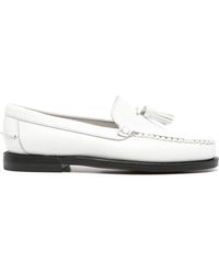 Sebago - Stacked-heel Leather Loafers - Lyst
