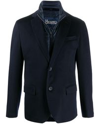 Herno - Padded-detail Single-breasted Blazer - Lyst