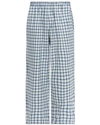 MM6 by Maison Margiela - Check-Print Pajama Pants - Lyst
