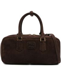 Miu Miu - Arcadie Top-Handle Zip-Fastening Tote Bag - Lyst