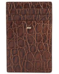 Giuseppe Zanotti - Tarjetero Albert 2.0 de piel con estampado de piel de cocodrilo - Lyst