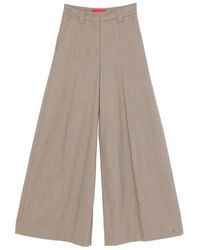 Thelatest - Broek Met Geplooid Detail - Lyst