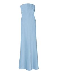 chinese dress ladies Gina Maxi Dress - Satin Bustier Long Dress