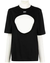 Off-White c/o Virgil Abloh - Chemise En Coton Meteor À Design Superposé - Lyst