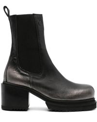 Pinko - 70mm Metallic-effect Leather Boots - Lyst
