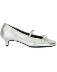 Ash - Elodie Bis Bow-Detail Heeled Pumps - Lyst