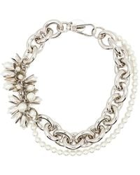 Simone Rocha - Encased Pearl Flower Cluster Chain Necklace - Lyst