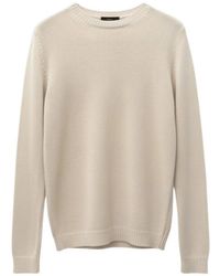 Roberto Collina - Crew-Neck Ribbed-Trim Sweater - Lyst