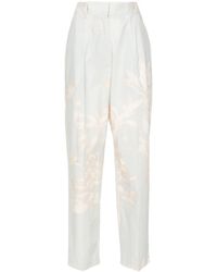 Forte Forte - Tapered-Hose Aus Popeline - Lyst