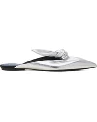 Lanvin - Spitze Mules Mit Knoten - Lyst