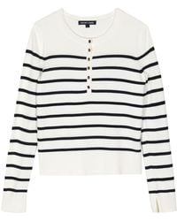 Veronica Beard - Dianora Striped Knitted Top - Lyst