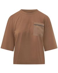 Brunello Cucinelli - Embellished Pocket T-Shirt - Lyst