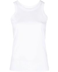 Loulou de Saison - Round-Neck Cotton Tank Top - Lyst