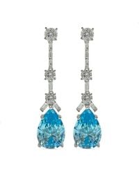 Juwelina Paris - Aquamarine Drop Earrings - Lyst
