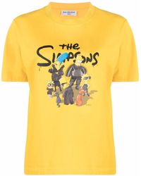 Balenciaga - T-shirt con stampa The Simpsons - Lyst