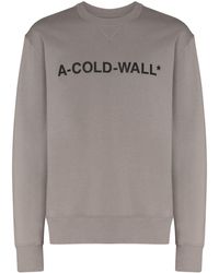 A_COLD_WALL* - Logo-print Cotton Sweatshirt - Lyst