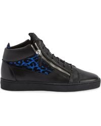 Giuseppe Zanotti - Kriss Leather Mid-Top Sneakers - Lyst