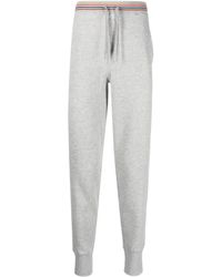 Paul Smith - Logo-patch Cotton Track Pants - Lyst