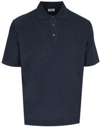 Agnona - Jacquard Knitted Polo Shirt - Lyst