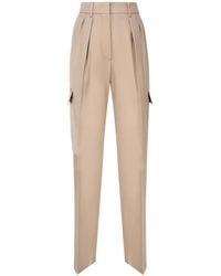 Sportmax - Pleat-Detail Cargo Trousers - Lyst