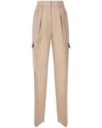 Sportmax - Pleat-Detail Cargo Trousers - Lyst