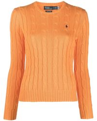 Polo Ralph Lauren - Polo Pony Pullover mit Zopfmuster - Lyst