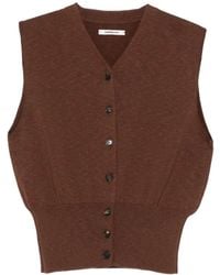 Cordera - Button Down Vest - Lyst