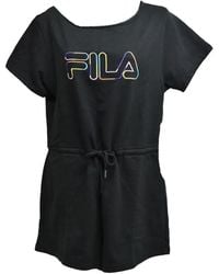 Fila - Delaney Logo-Detail Playsuit - Lyst