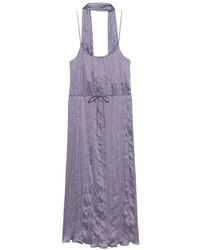 Posse - Slip Dress Midi Esme Con Efecto Arrugado - Lyst