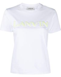 Lanvin - Short-sleeved T-shirt With Logo Print - Lyst