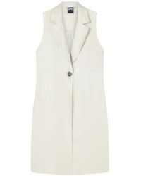 ARMANI EXCHANGE - Sleeveless Notched-Lapel Trench Coat - Lyst