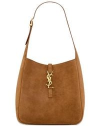 Saint Laurent - Logo Leather Shoulder Bag - Lyst