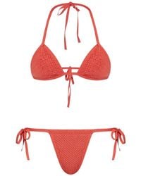 DSquared² - Bikini En Crochet À Col Noué - Lyst