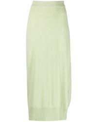 Barrie - High-waisted Knitted Midi Skirt - Lyst